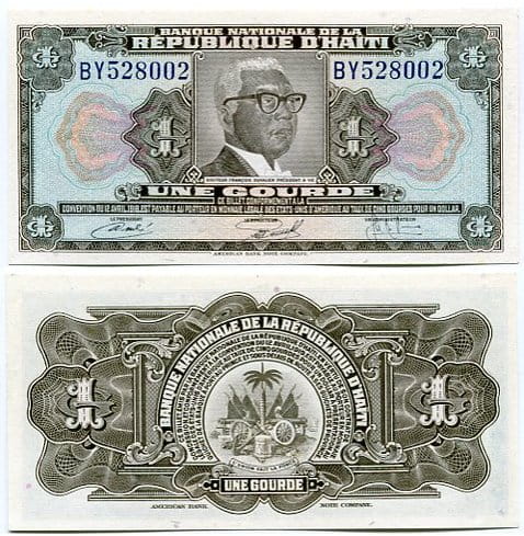 Haiti 1 Gourde 1919 r. UNC