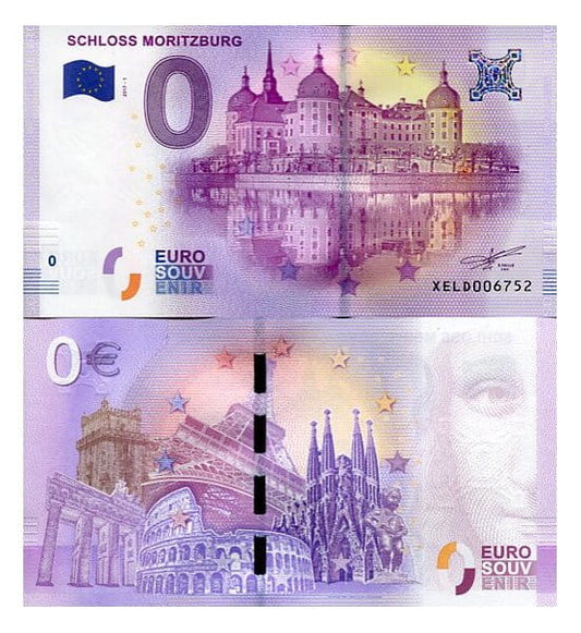 Banknot 0 Euro Niemcy - Pałac Moritzburg