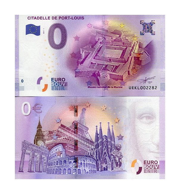 Banknot 0 Euro Francja - Citadelle de Port-Louis