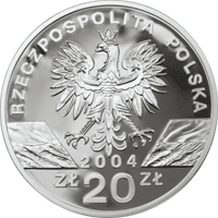 20 zł Ag Zwierzęta świata - Morświn (łac. Phocoena phocoena)