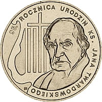 2 zł 2010 r. 95. rocznica urodzin ks. Jana Twardowskiego