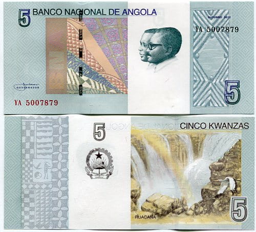 Angola 5 Kwanzas 2012 r. UNC