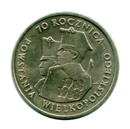 100 złotych 70 Rocznica Powstania Wielkopolskiego 1988 r.
