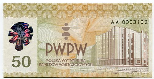 Banknot testowy PWPW 50-tka