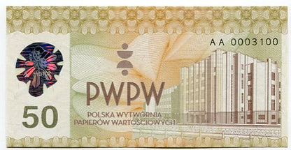 Banknot testowy PWPW 50-tka