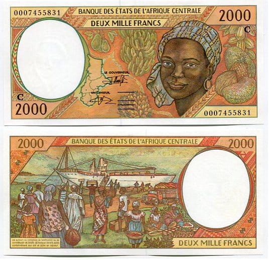 Kongo 2000 Francs 2000 r. UNC
