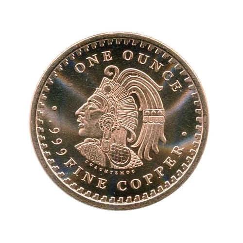 1 oz. Miedź Aztec Calendar