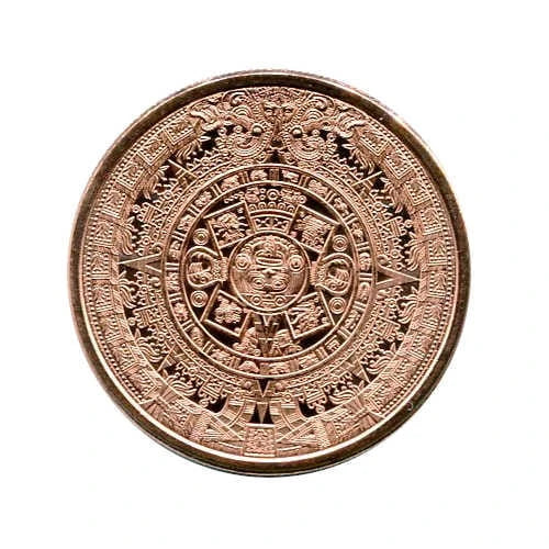 1 oz. Miedź Aztec Calendar