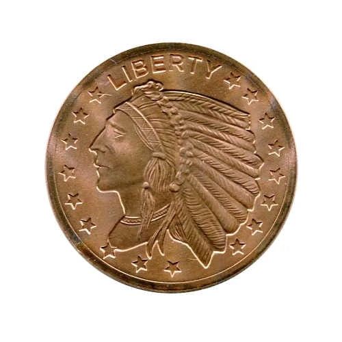 1 oz. Miedź Incuse Indian