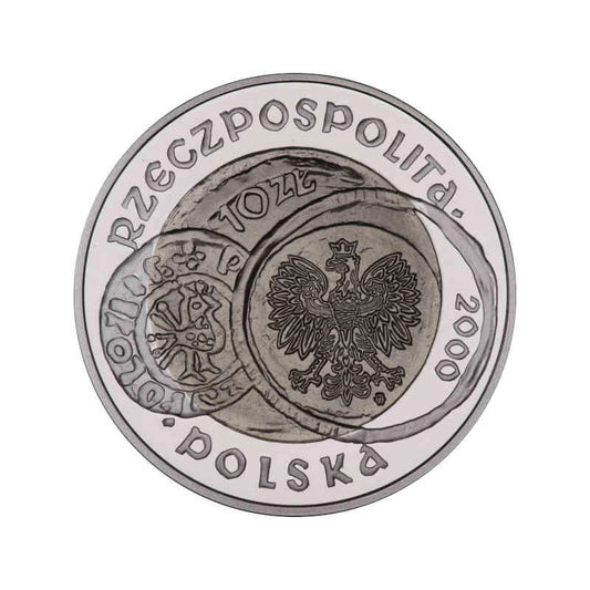 10 zł 1000-lecie zjazdu w Gnieźnie 2000 r.