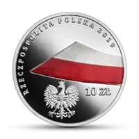 10 zł Ag  100-lecie polskiej flagi państwowej 2019 r.