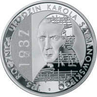 10 zł Ag  125. rocznica urodzin Karola Szymanowskiego 2007 r.