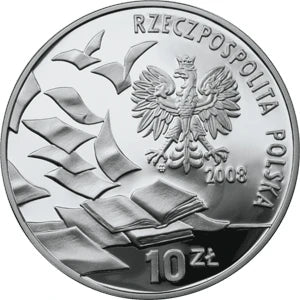 10 zł Ag  40. rocznica Marca ’68 2008 r.