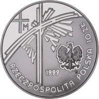 10 zł Ag  Jan Paweł II - Papież pielgrzym 1999 r.