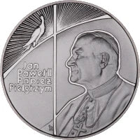 10 zł Ag  Jan Paweł II - Papież pielgrzym 1999 r.
