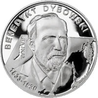 10 zł Ag  Polscy podróżnicy i badacze Benedykt Dybowski 2010 r.