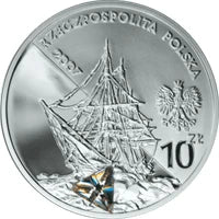10 zł Ag  Polscy podróżnicy i badacze Henryk Arctowski i Antoni B. Dobrowolski 2007 r.
