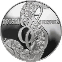 10 zł Ag  Polski sierpień 1980 2010 r.