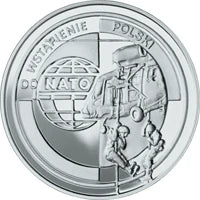 10 zł Ag  Wejście Polski do NATO 1999 r.