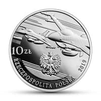 10 zł Ag 100-lecie polskiego lotnictwa wojskowego 2019 r.
