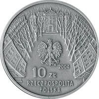 10 zł Ag 100. rocznica utworzenia Akademii Sztuk Pięknych 2004 r.