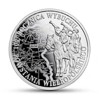 10 zł Ag 100. rocznica wybuchu Powstania Wielkopolskiego 2018 r.