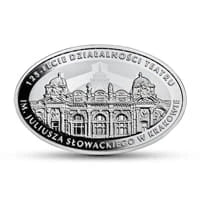 10 zł Ag 125-lecie działalności Teatru im. Juliusza Słowackiego w Krakowie 2018 r.