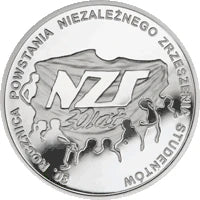 10 zł Ag 30. rocznica powstania NZS 2011 r.