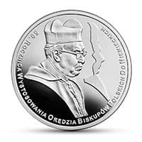10 zł Ag 50. rocznica wystosowania orędzia biskupów polskich do niemieckich 2015 r.