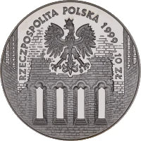 10 zł Ag 500. rocznica urodzin Jana Łaskiego 1999 r.