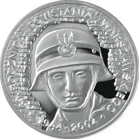 10 zł Ag 60. rocznica Powstania Warszawskiego 2004 r.