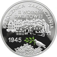 10 zł Ag 60. rocznica zakończenia II wojny światowej 2005 r.