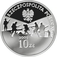 10 zł Ag 60. rocznica zakończenia II wojny światowej 2005 r.