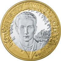 10 zł Ag 65. rocznica Powstania Warszawskiego – poeci warszawscy Krzysztof Kamil Baczyński 2009 r.
