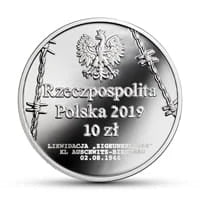 10 zł Ag 75. rocznica zagłady Romów i Sinti 2019 r.