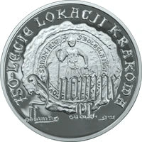 10 zł Ag 750-lecie lokacji Krakowa 2007 r.