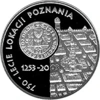 10 zł Ag 750-lecie lokacji Poznania 2003 r.