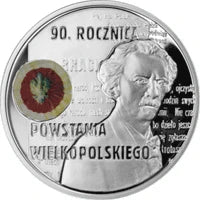 10 zł Ag 90. rocznica Powstania Wielkopolskiego 2008 r.