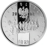 10 zł Ag 90. rocznica Powstania Wielkopolskiego 2008 r.