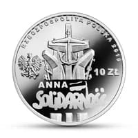 10 zł Ag 90. rocznica urodzin Anny Walentynowicz 2019 r.