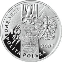 10 zł Ag 95. rocznica wymarszu Pierwszej Kompanii Kadrowej 2009 r.