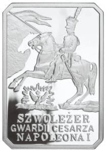 10 zł Ag Historia jazdy polskiej – Szwoleżer Gwardii Cesarza Napoleona I 2010 r.