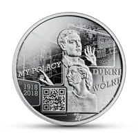 10 zł Ag My Polacy dumni i wolni 1918–2018 2018 r.