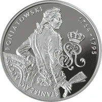 10 zł Ag Poczet królów i książąt polskich - Stanisław August Poniatowski (1764-1795) Postać 2005 r.