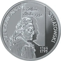 10 zł Ag Poczet królów i książąt polskich - Stanisław August Poniatowski (1764-1795) 2005 r.