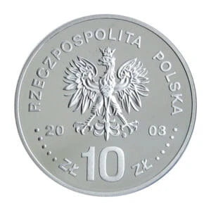 10 zł Ag Poczet królów i książąt polskich Stanisław Leszczyński Postać 2003 r.