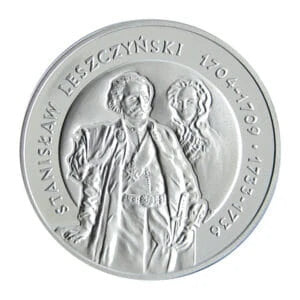 10 zł Ag Poczet królów i książąt polskich Stanisław Leszczyński Postać 2003 r.