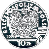 10 zł Ag Rok 2001 r.