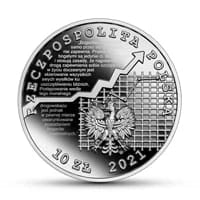 10 zł Ag Wielcy polscy ekonomiści – Adam Krzyżanowski 2021 r.
