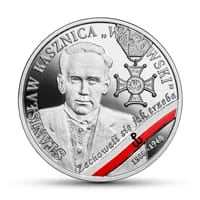 10 zł Ag Wyklęci przez komunistów żołnierze niezłomni - Stanisław Kasznica „Wąsowski” 2019 r.